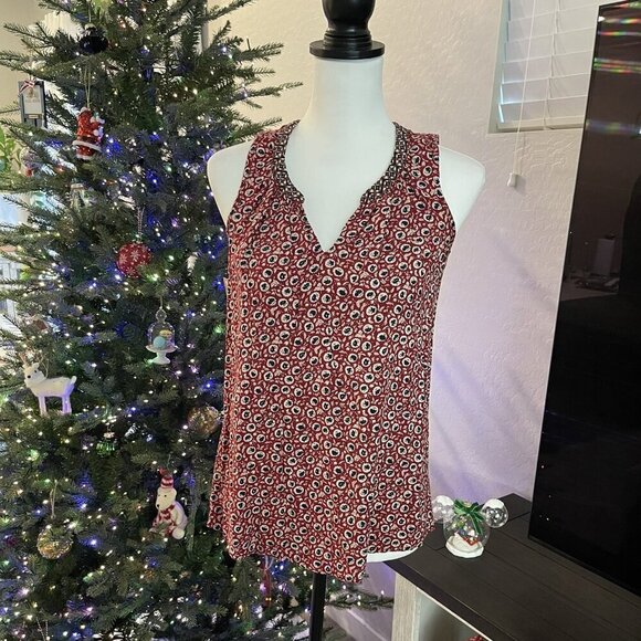 ANTHROPOLOGIE ONE SEPTEMBER TO BURGUNDY RED AND BLUE SIZE XS  - NWOT (454) - Picture 1 of 2